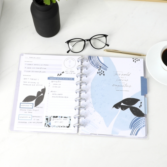 New Undated Funky Abstracts Happy Planner Classic Daily Layout 4 Months 2023 - Picture 12 of 16